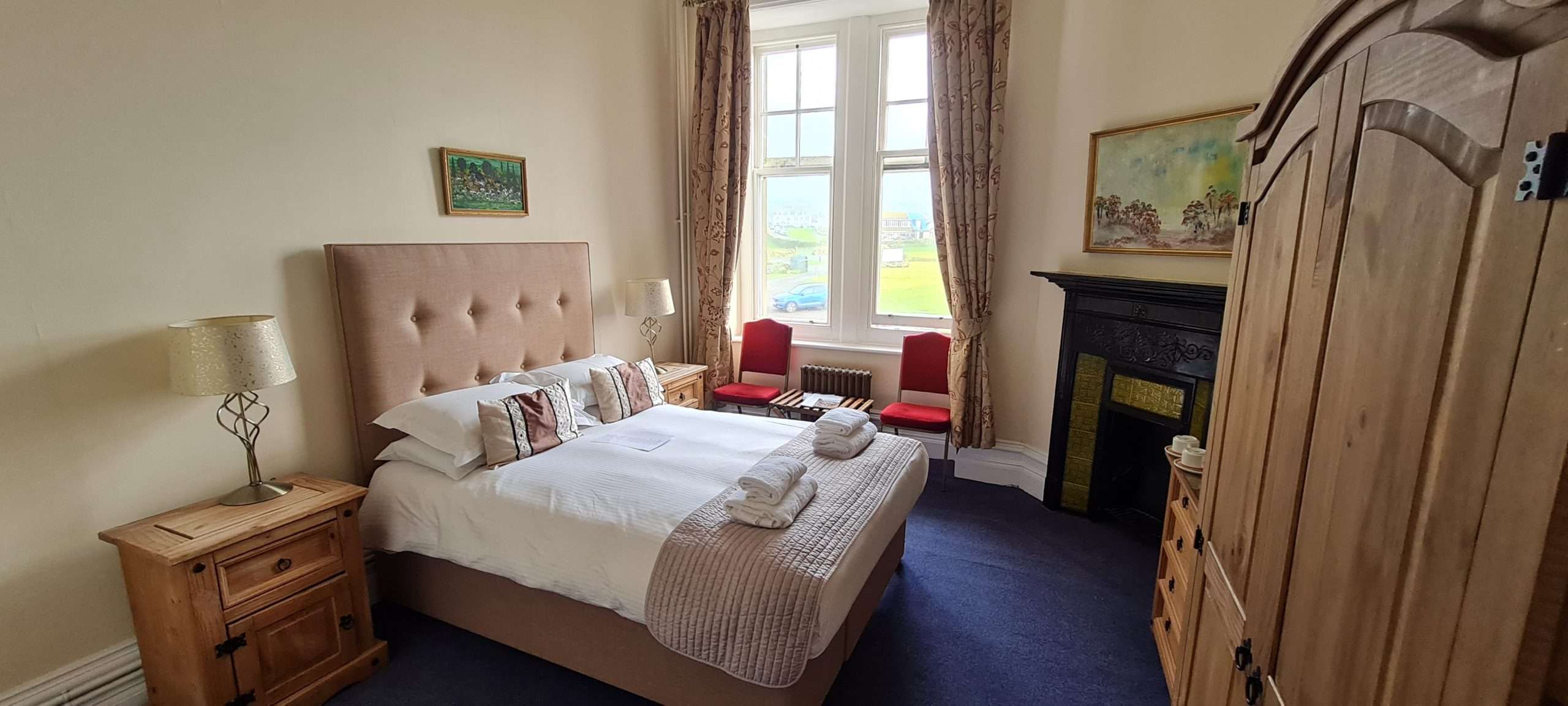 Classic Double Room with moor view at Camelot Castle Hotel Tintagel