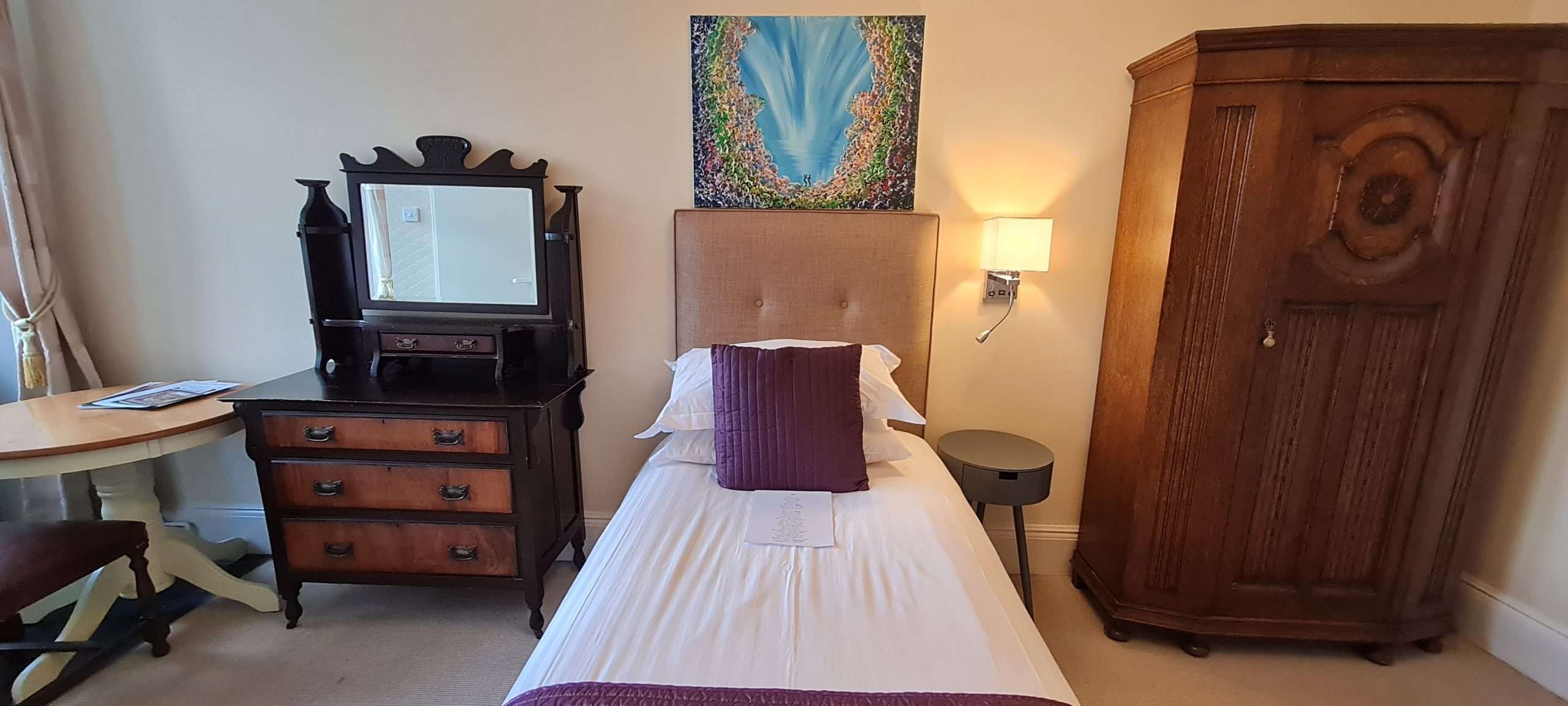 Classic Single Room with moor view at Camelot Castle Hotel Tintagel