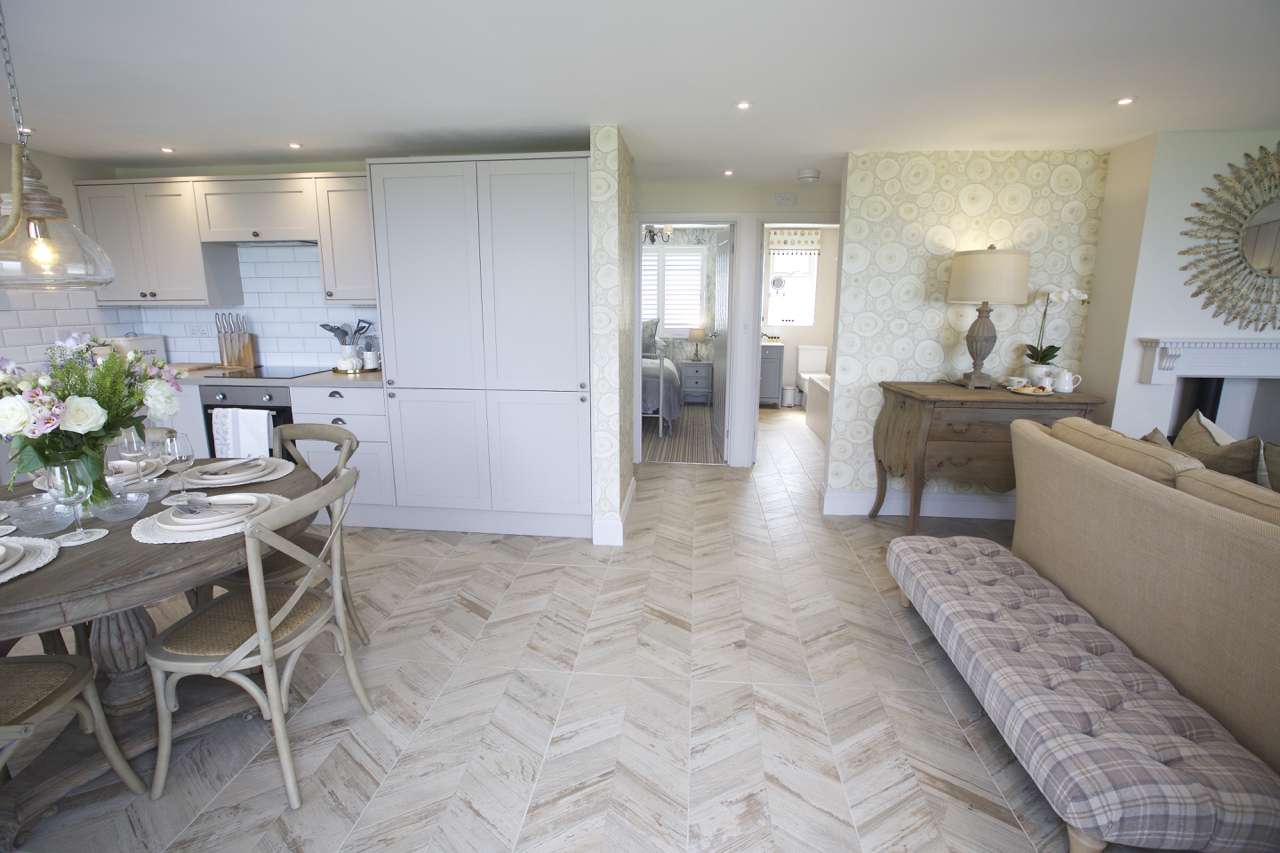 Open plan living area in Luxury Self Catering Apartment No. 2
