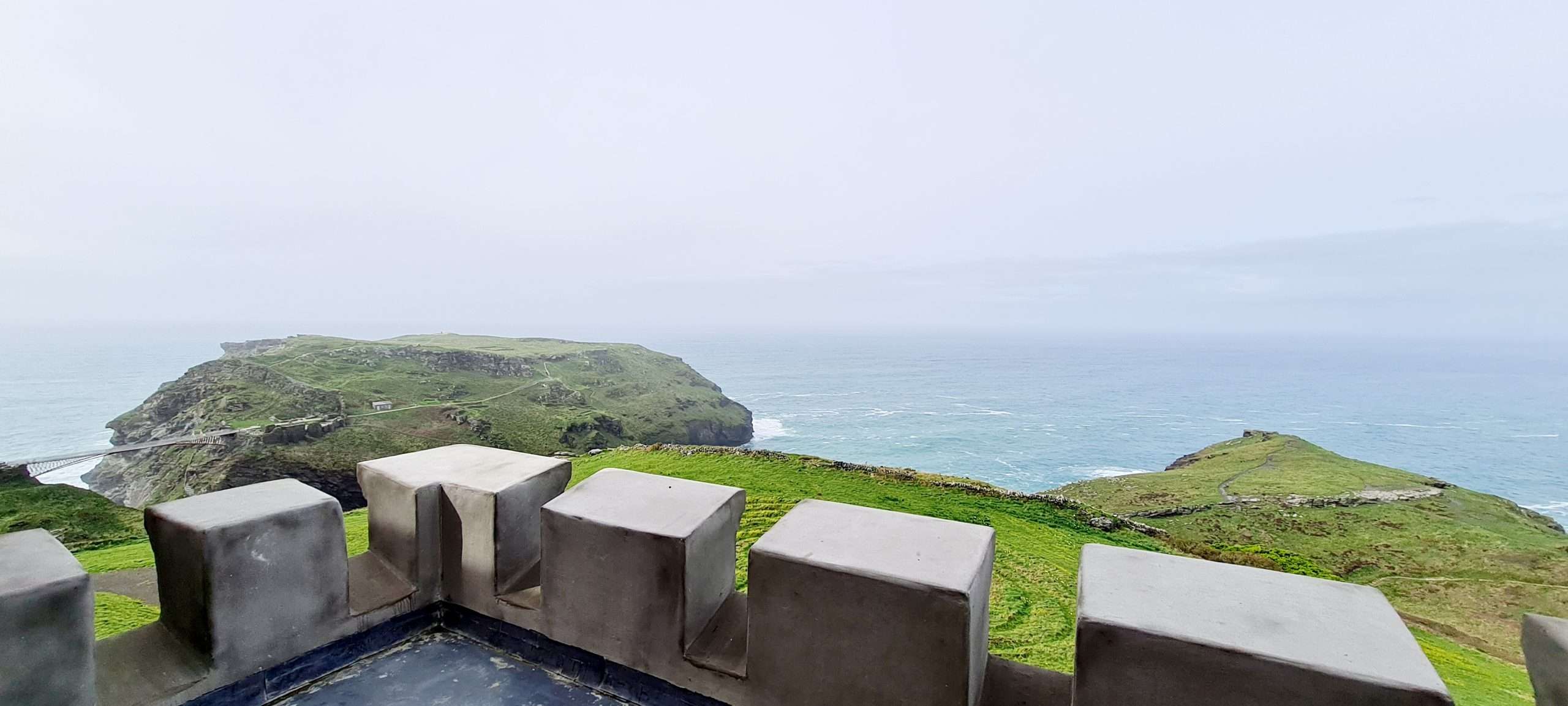 Private terrace with sea views from the North Tower Suite