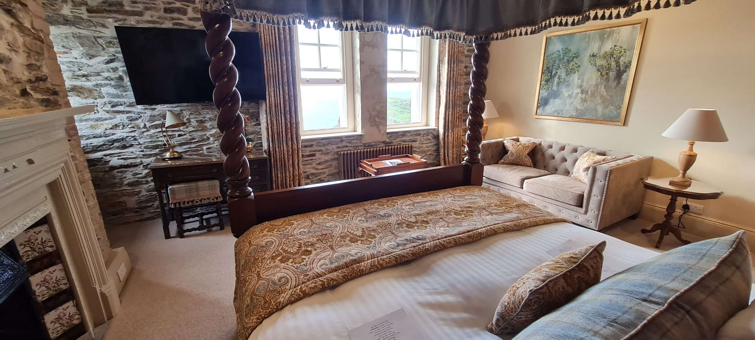 Sea views from the South Tower Junior Suite bedroom