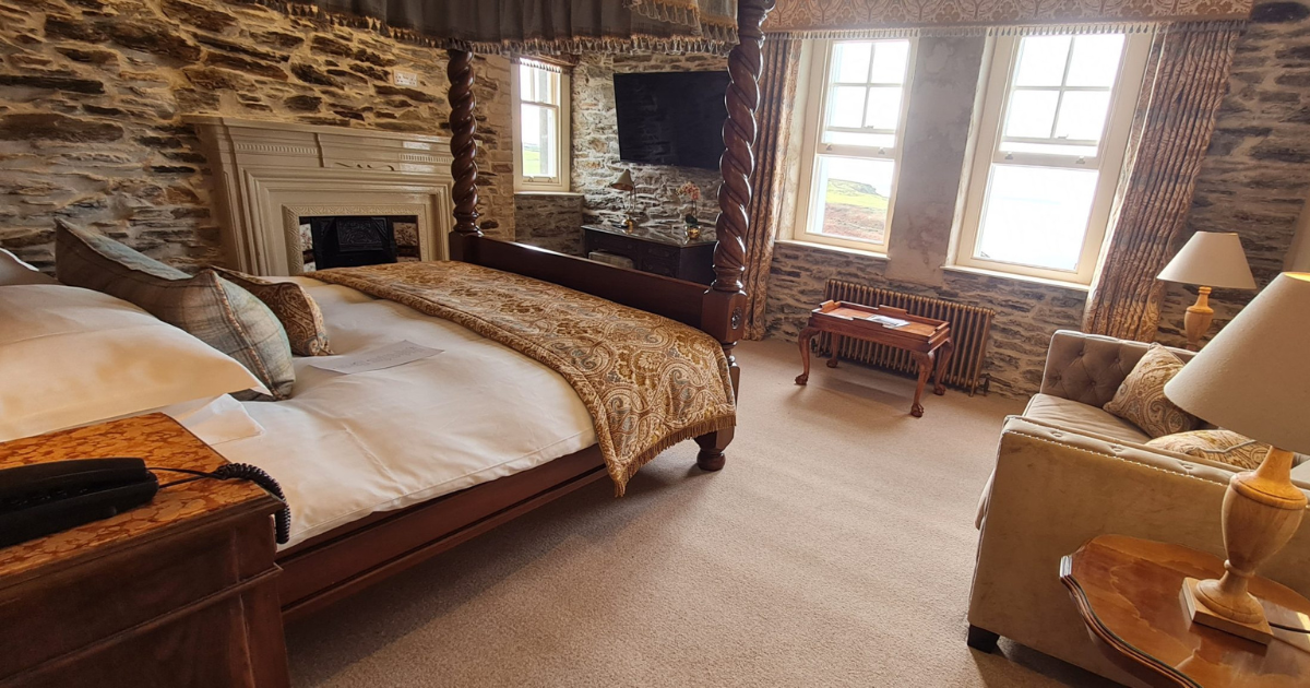 Luxury suite at Camelot Castle