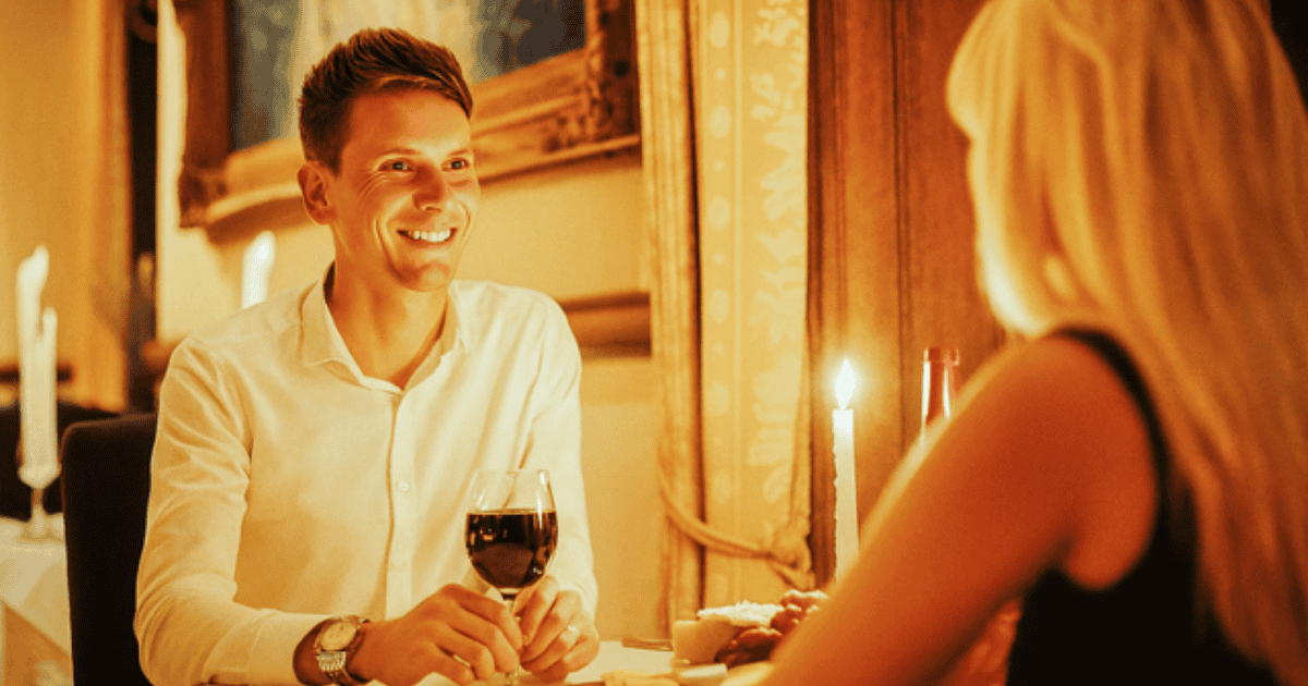 Dining for two at Camelot Castle