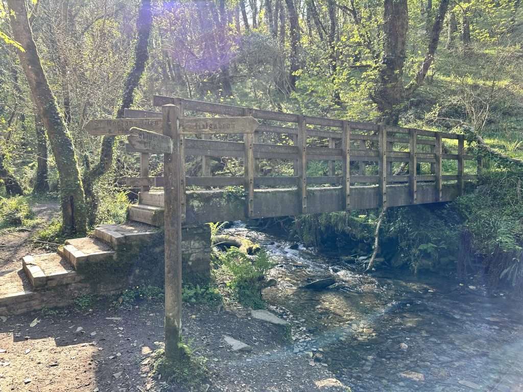 St Nectans Glen waterfall and woodland walk near Tintagel